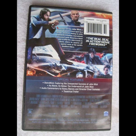 Keanu Reeves John Wick 2 DVD Movie Bundle $3 Hitman Assassin's Guild Blood Oath - Picture 2 of 6